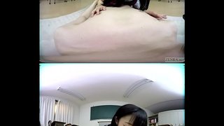 ZENRA VR Japanese schoolgirl Noa Eikawa classroom teasing