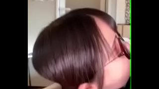 個人撮影　ロリJD　喉奥までのノーハンドフェラが最高！　口内射精