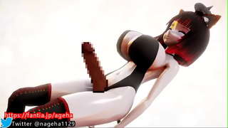 猫耳爆乳ふたなり娘